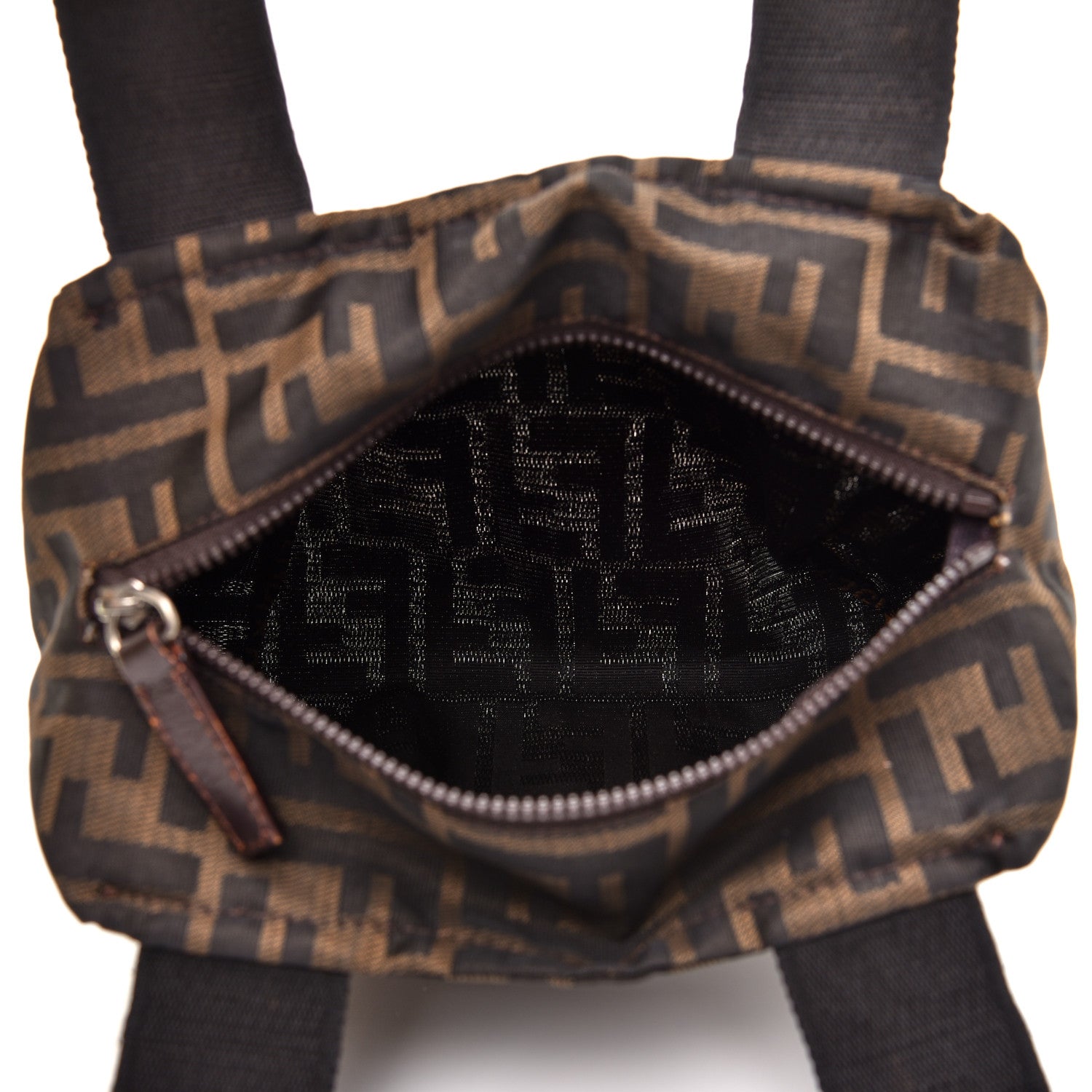 Fendi Fabric FF 1925 Mini Cosmetic Bag Tobacco 5 of 8