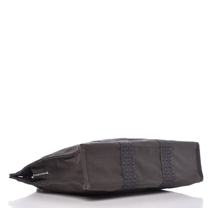 Hermes Canvas Herline MM Tote Grey 4 of 11