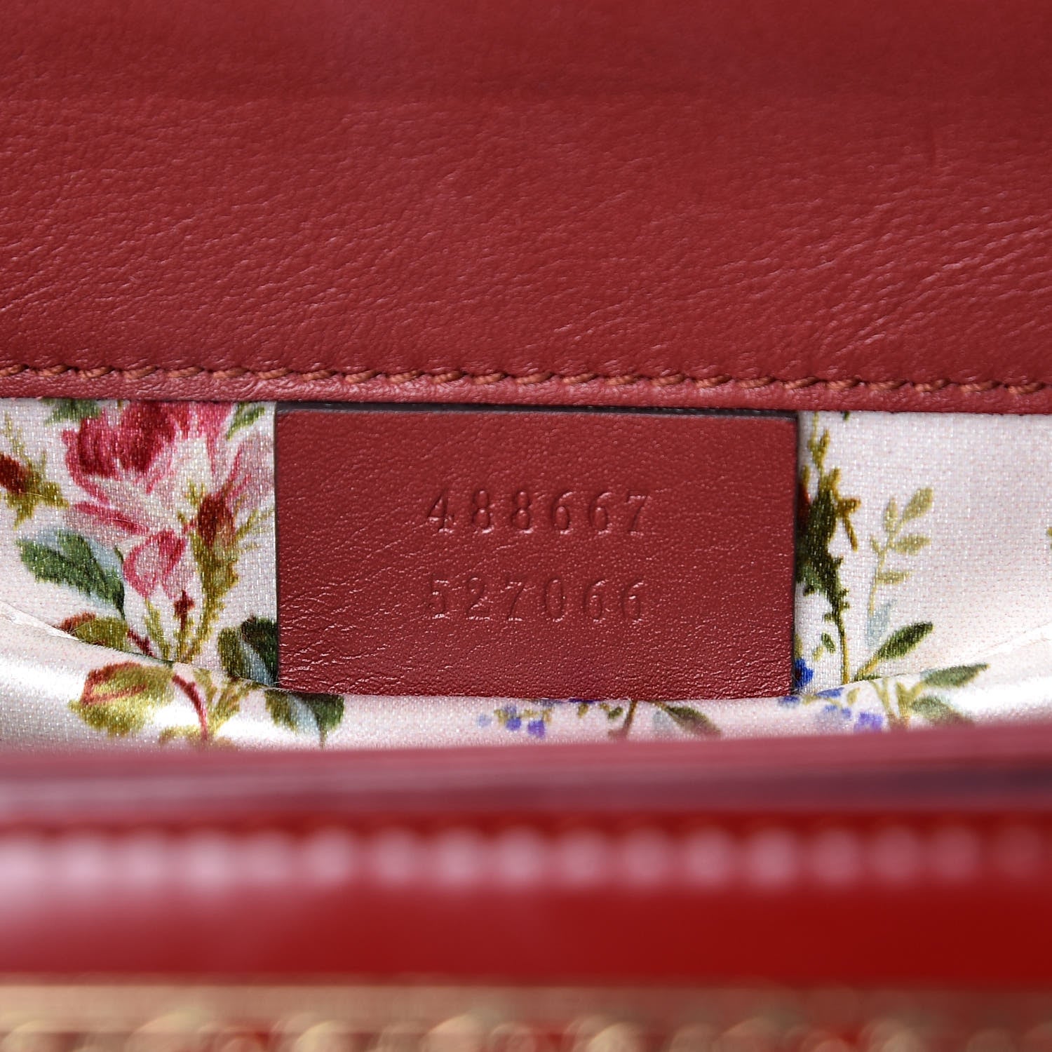 Gucci Calfskin Lisse Cornice Crystal Mini Thiara Top Handle Bag Cerise Red Gold Multicolor 7 of 16