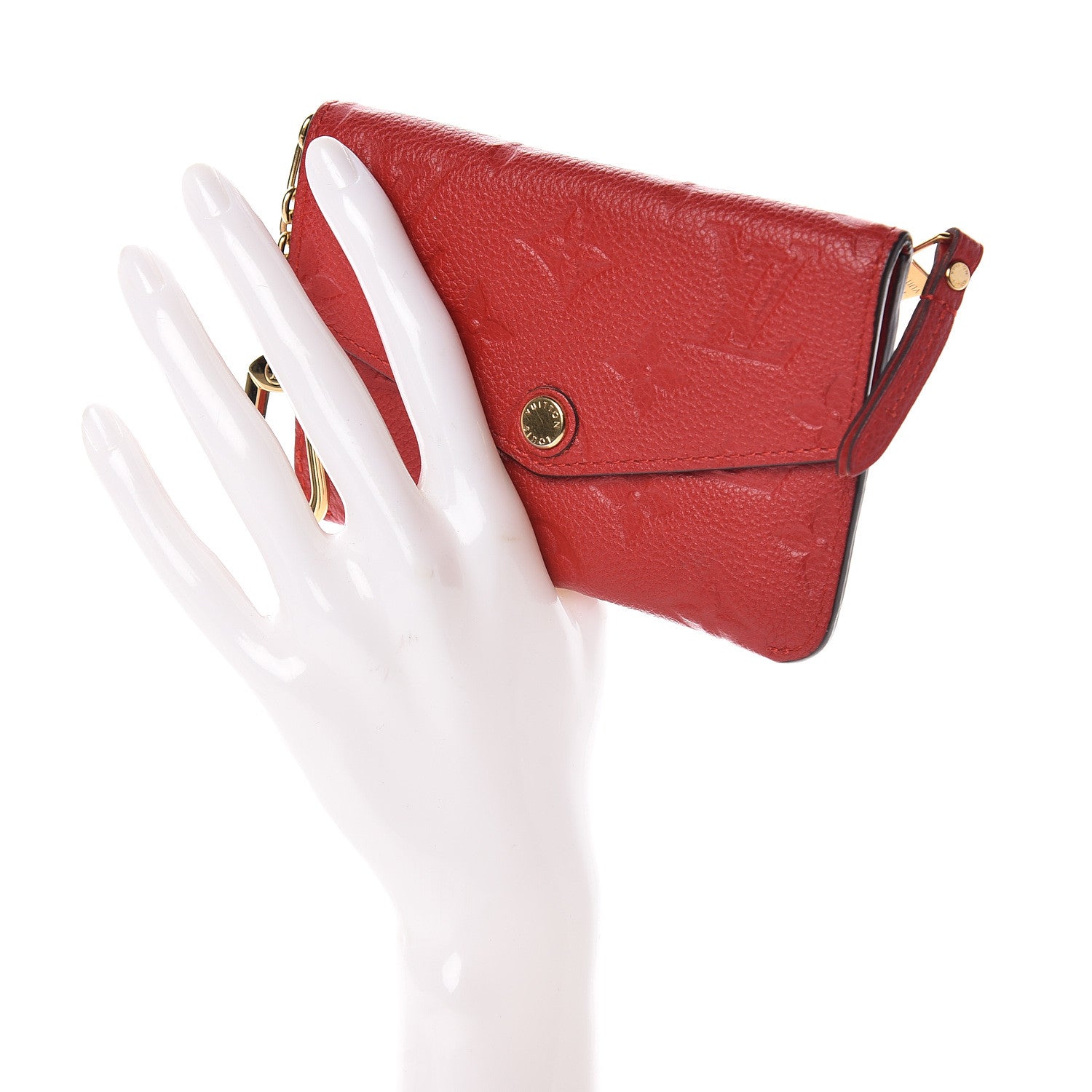 Louis Vuitton Empreinte Key Pouch Cherry 2 of 7
