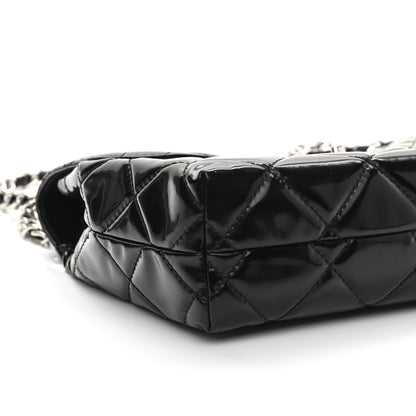 Chanel Vinyl Quilted In The Business Flap Bag Black 9 of 11