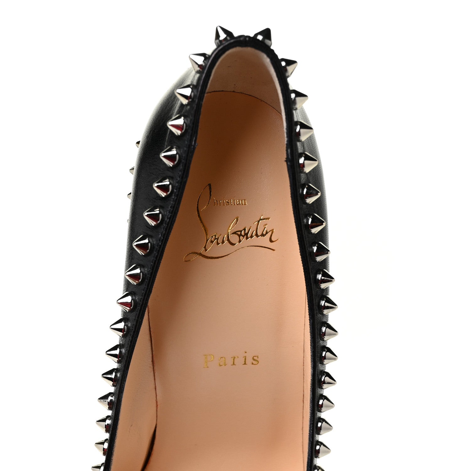 Christian Louboutin Kid Specchio Dorispiky 100 Pumps 39.5 Black 7 of 8