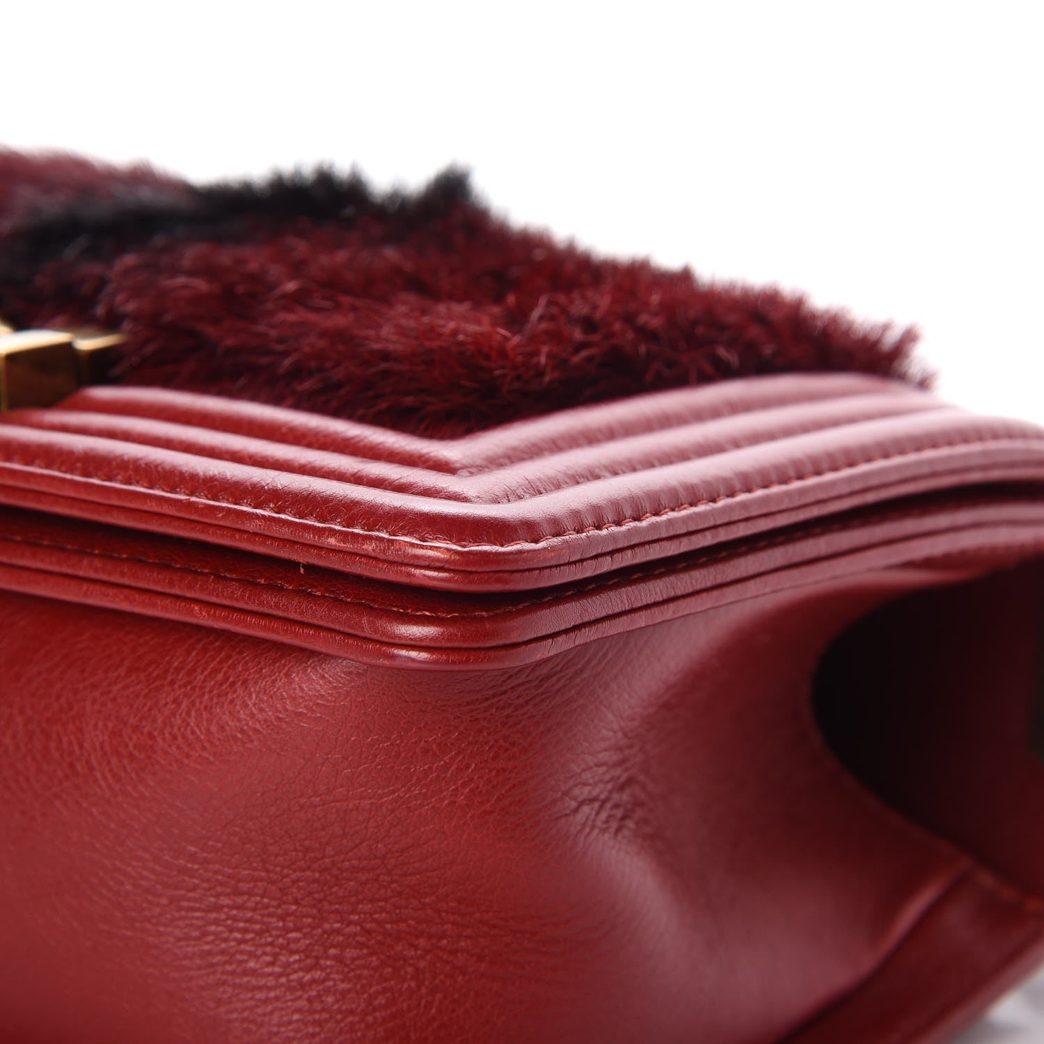 Chanel Goat Hair Small Boy Flap Red 9 of 11