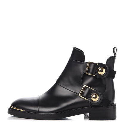 Louis Vuitton Calfskin Valley Flat Ankle Boots 39 Black 1 of 8