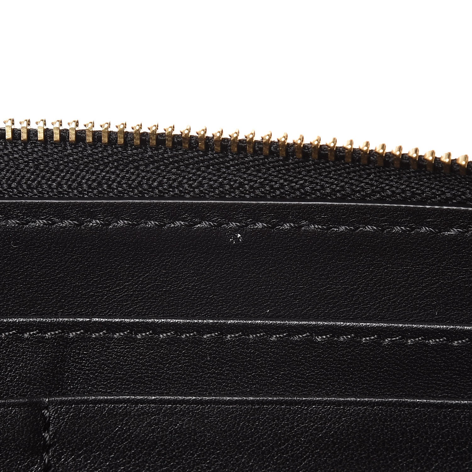 Burberry Calfskin House Check Elmore Zip Around Wallet Black 8 of 8