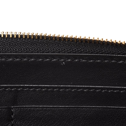 Burberry Calfskin House Check Elmore Zip Around Wallet Black 8 of 8