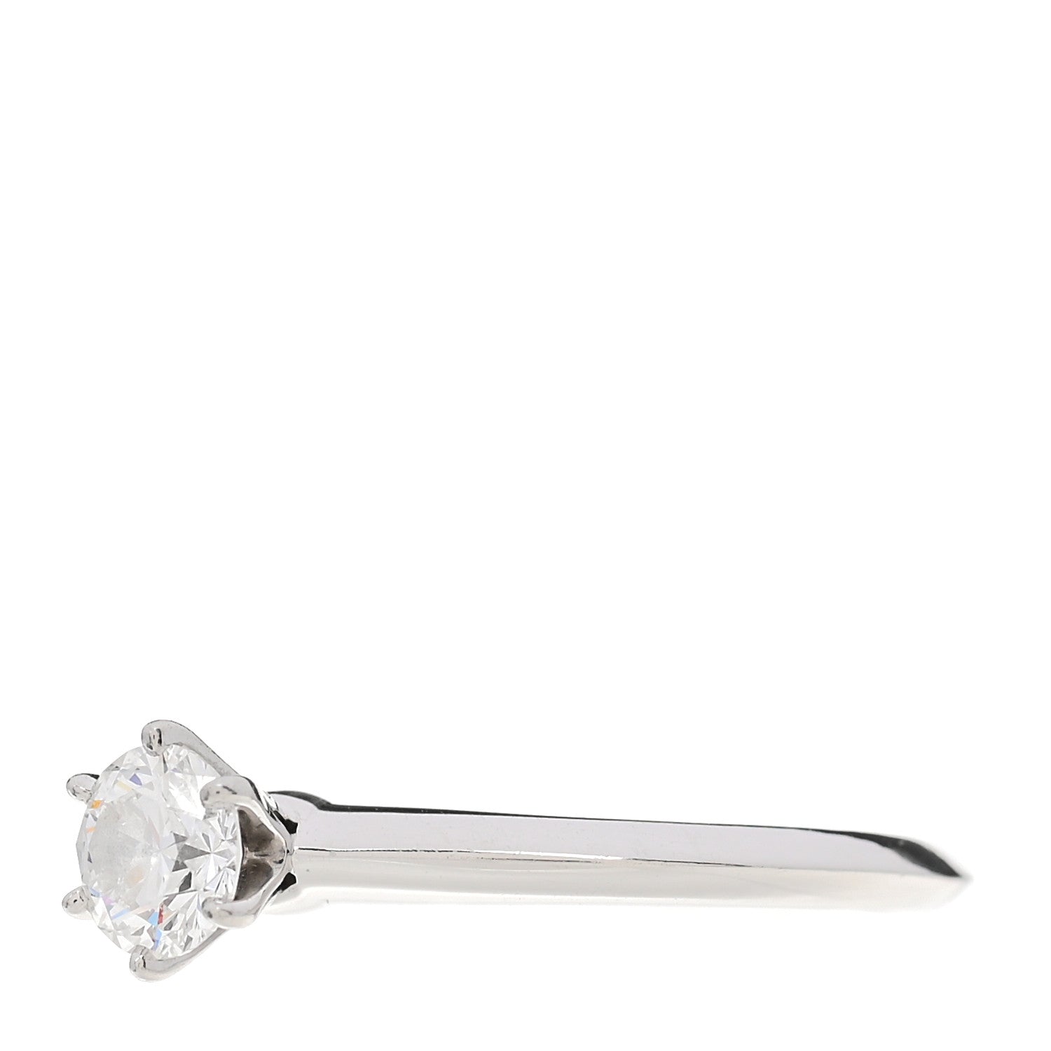 Tiffany Platinum Diamond .56ct Solitaire Engagement Ring 53 6.5 3 of 6