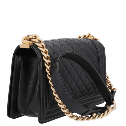 Chanel Caviar Quilted Medium Boy Flap Black 3 of 10