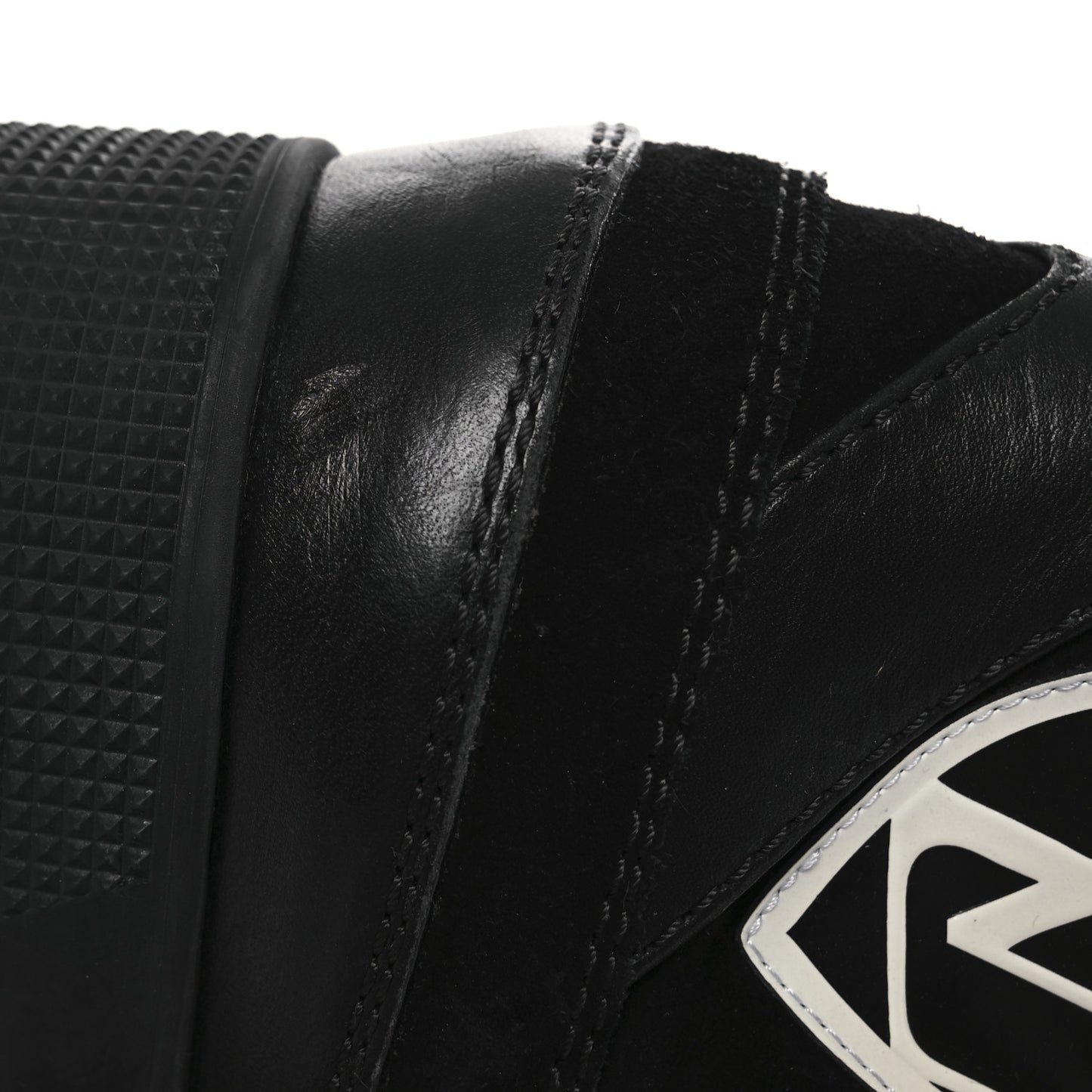Suede Calfskin Monogram World Tour Platform Desert Boots 36.5 Black