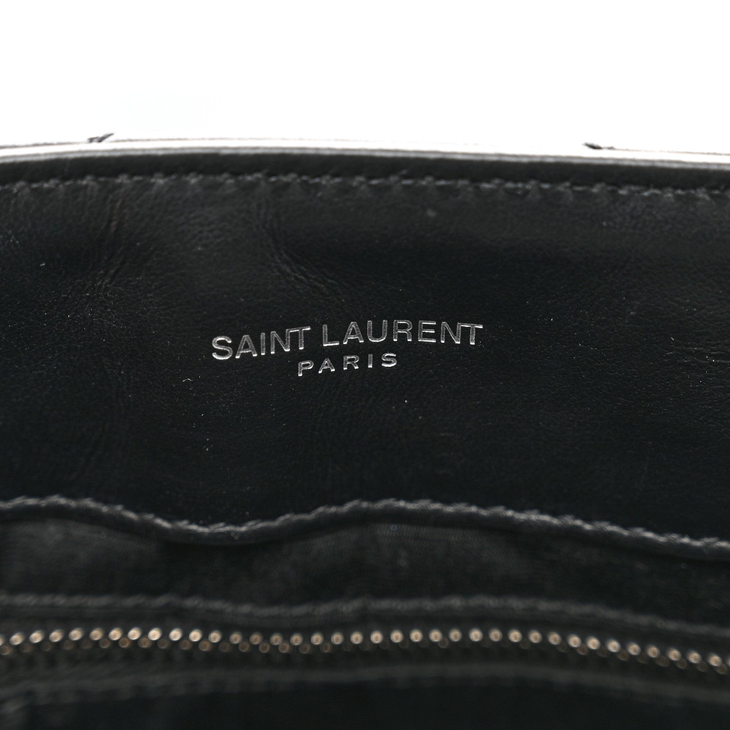 Saint Laurent Calfskin Y Quilted Monogram Medium Loulou Chain Satchel Black 8 of 11