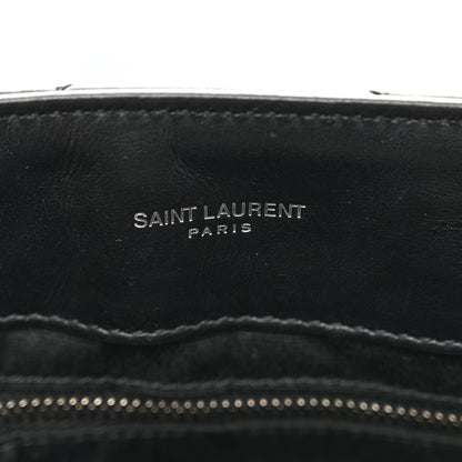 Saint Laurent Calfskin Y Quilted Monogram Medium Loulou Chain Satchel Black 8 of 11