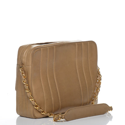 Chanel Lambskin Vertical Quilted Flap Camera Case Beige 14 of 22