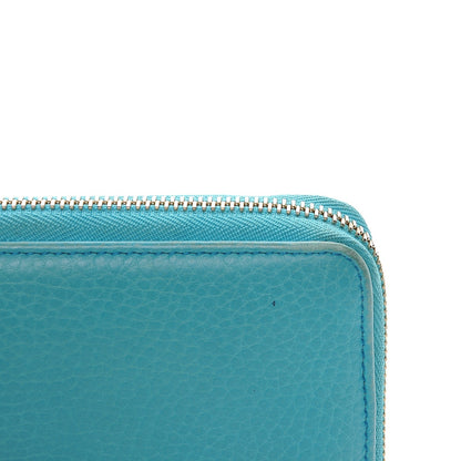 Gucci Pebbled Calfskin Soho Zip Around Wallet Deep Cobalt 9 of 9