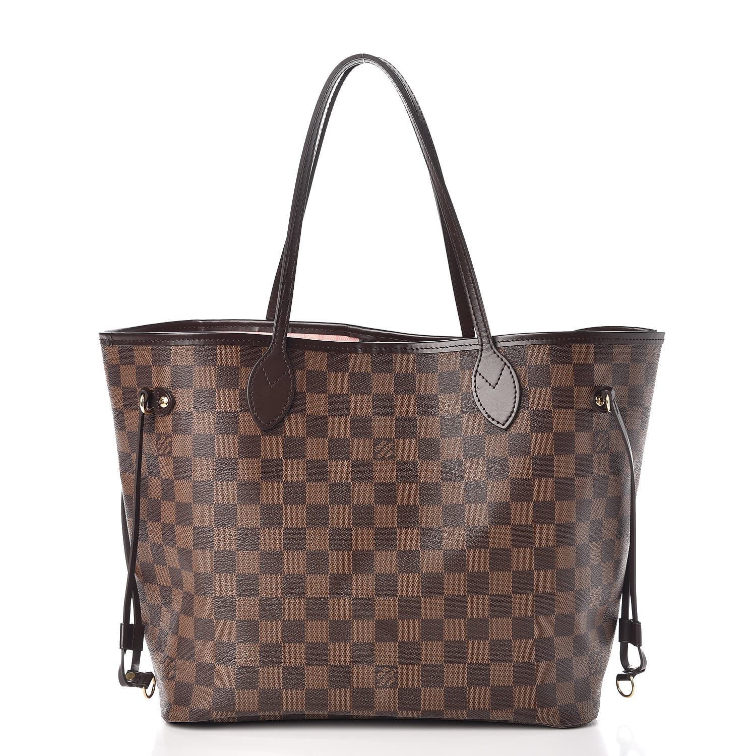 Louis Vuitton Damier Ebene Neo Neverfull MM Rose Ballerine 3 of 10