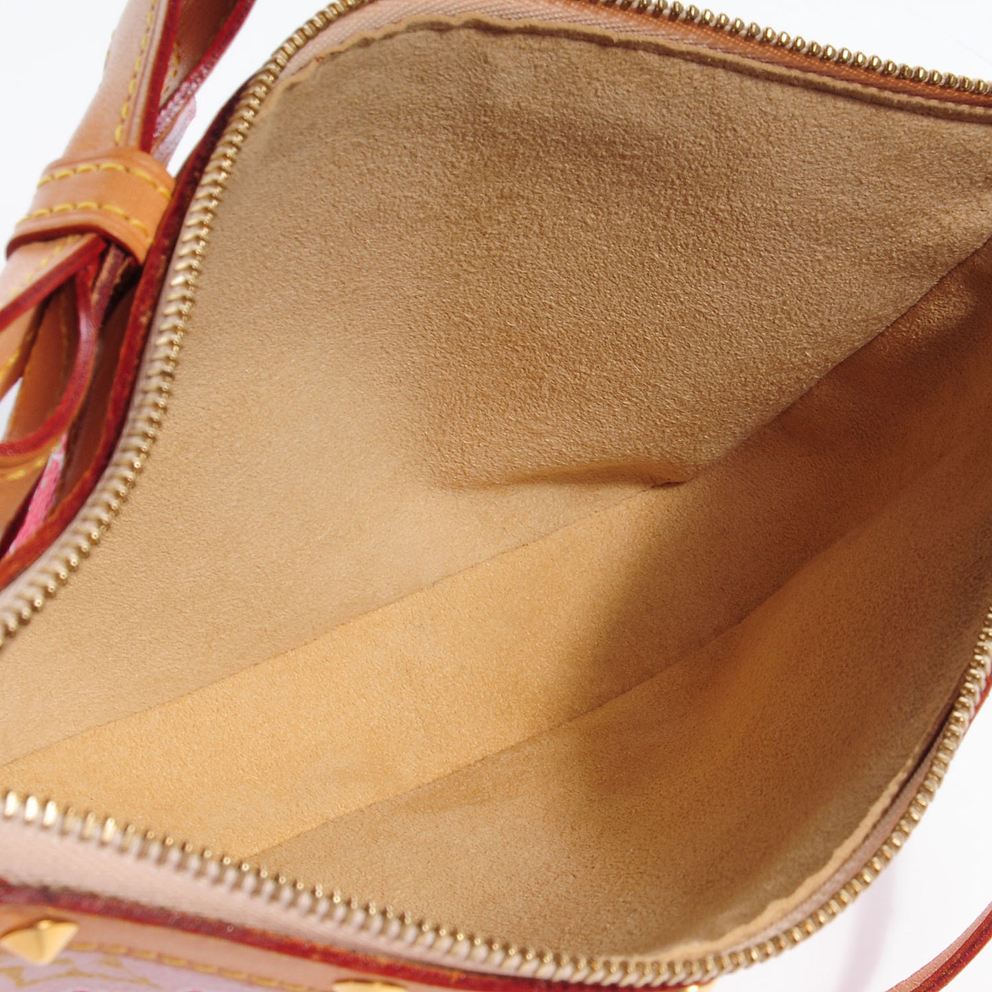 Monogram Cherry Blossom Pochette Accessories Red