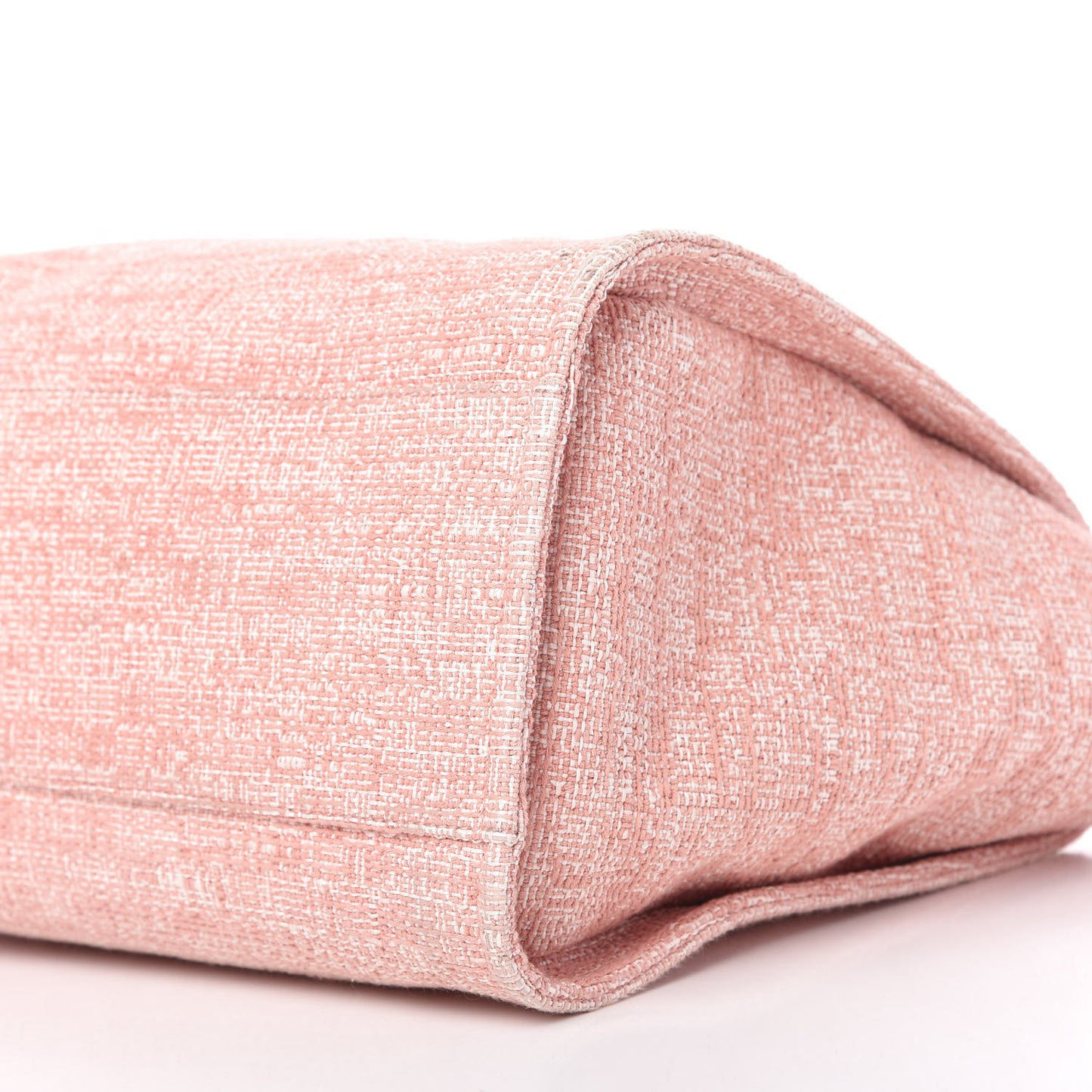 Straw Lurex Medium Deauville Tote Pink