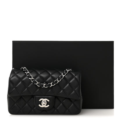 Chanel Lambskin Quilted Mini Rectangular Flap Black 10 of 10