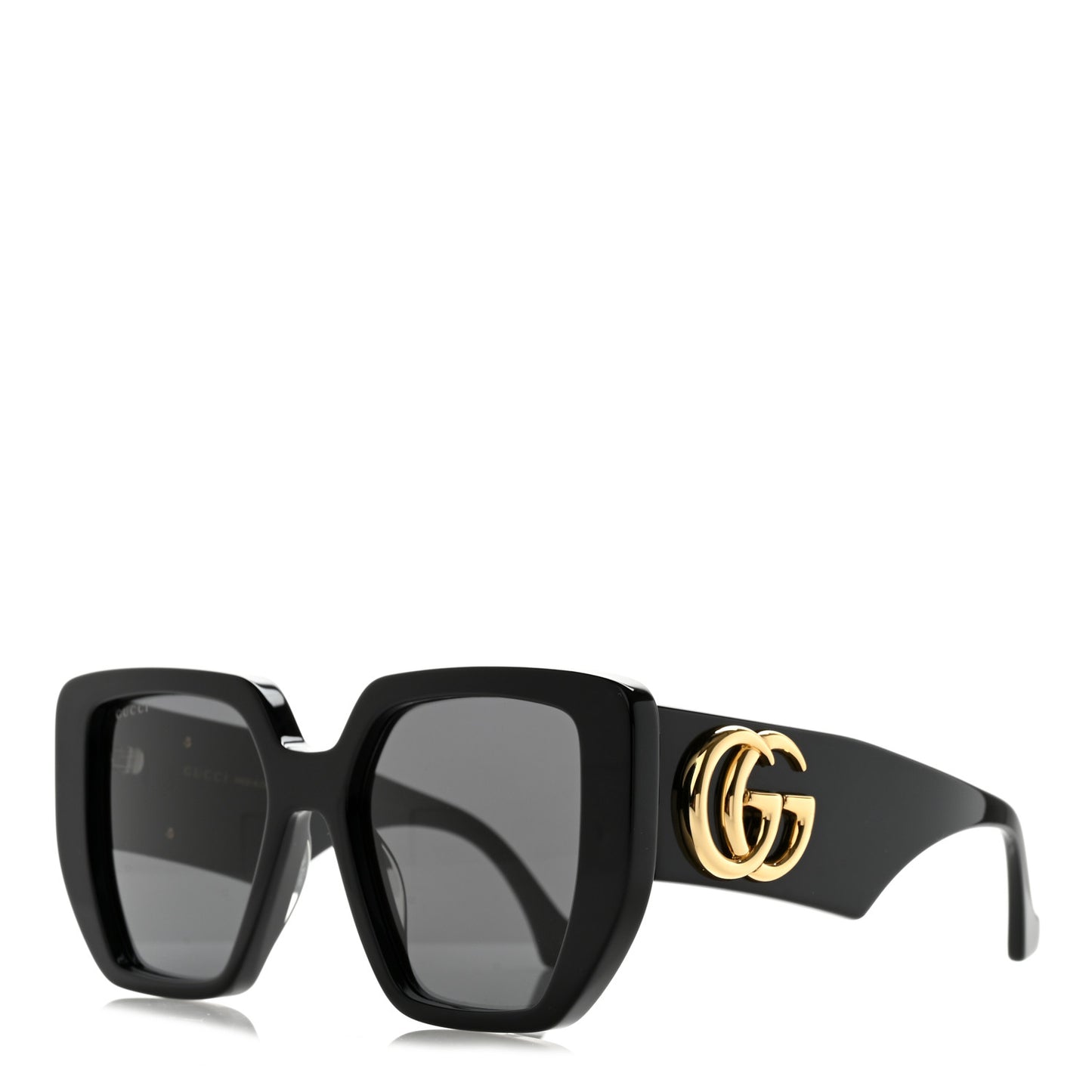 Acetate Square Frame Sunglasses GG0956S Black