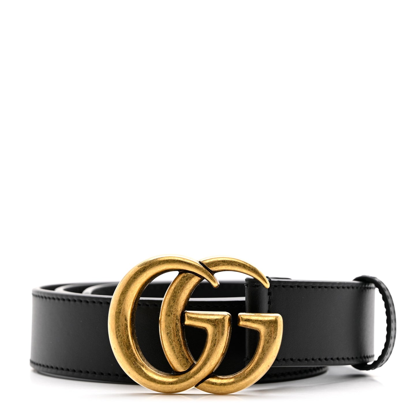 Calfskin Double G 30mm Belt 80 32 Black