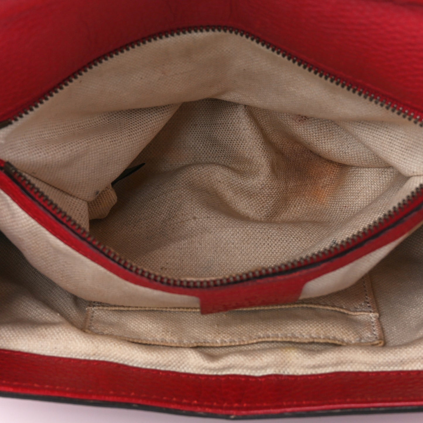 Calfskin Small GG Marmont Top Handle Bag Vulcanic Red
