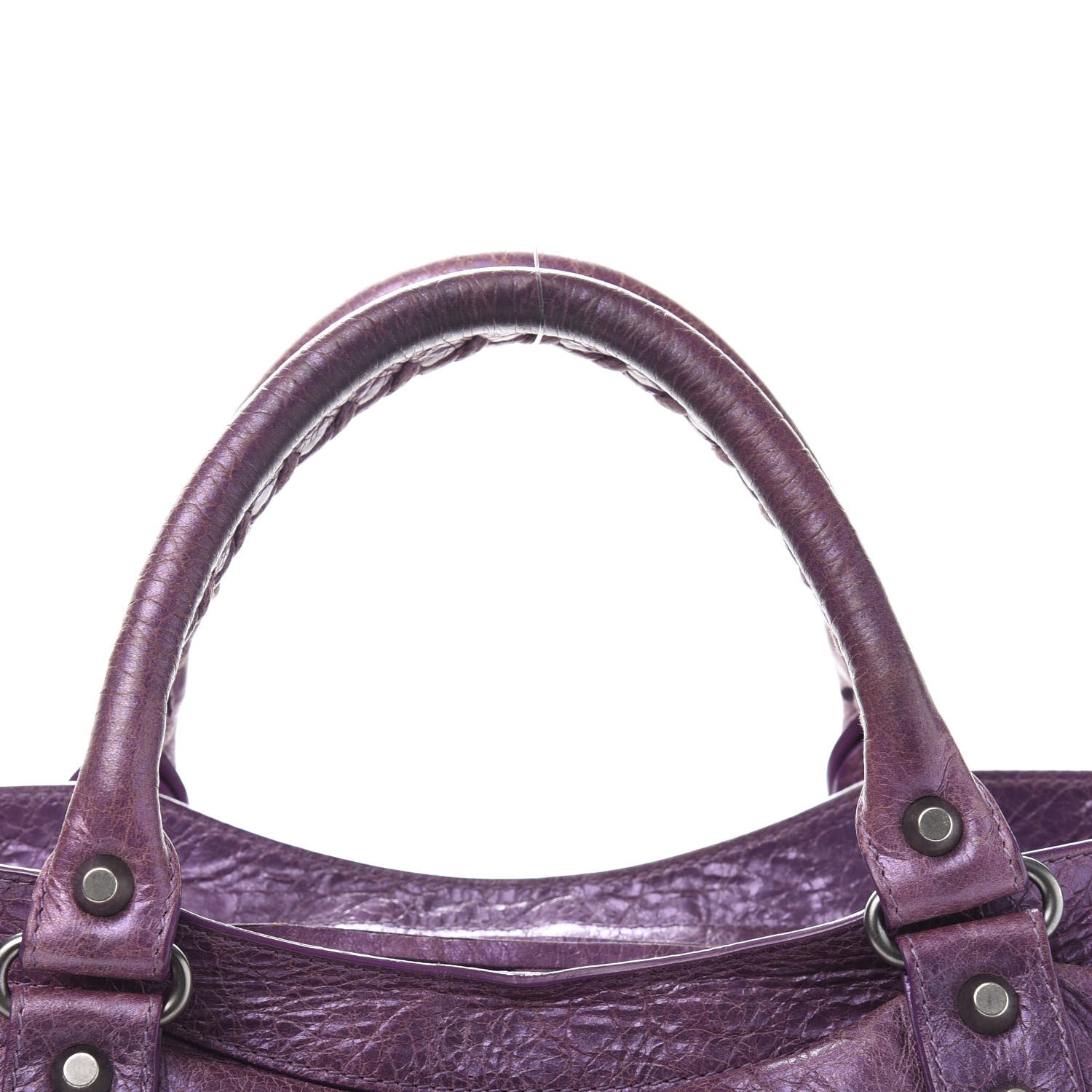 Balenciaga Agneau Classic Hardware City Metallic Purple 14 of 16