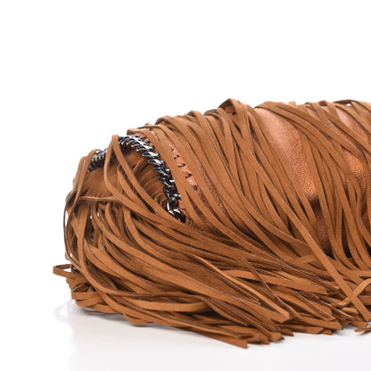 Stella McCartney Eco Suede Mini Fringe Falabella Tote Tan 9 of 10