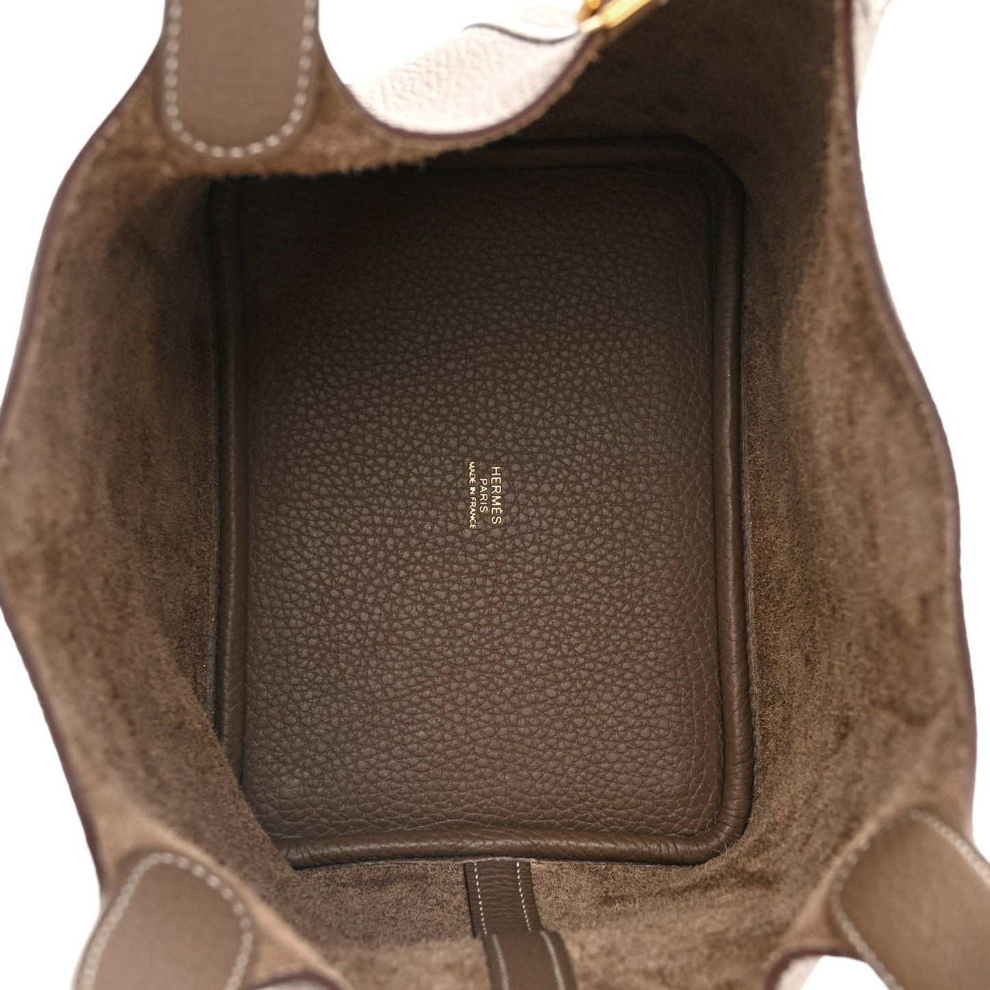 Taurillon Clemence Picotin Lock 18 PM Etoupe