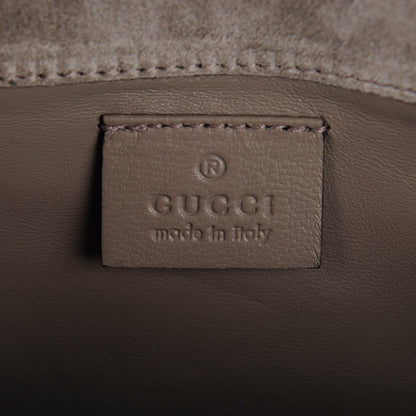 Gucci Patent Microguccissima Small Broadway Clutch Grey 6 of 7