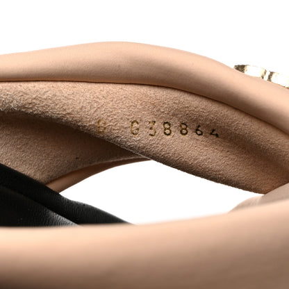 Chanel Fabric CC Mules Sandals 38 Light Beige 8 of 9