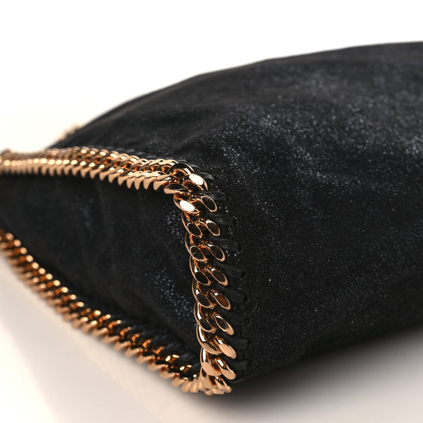 Shaggy Deer Falabella Fold Over Tote Black