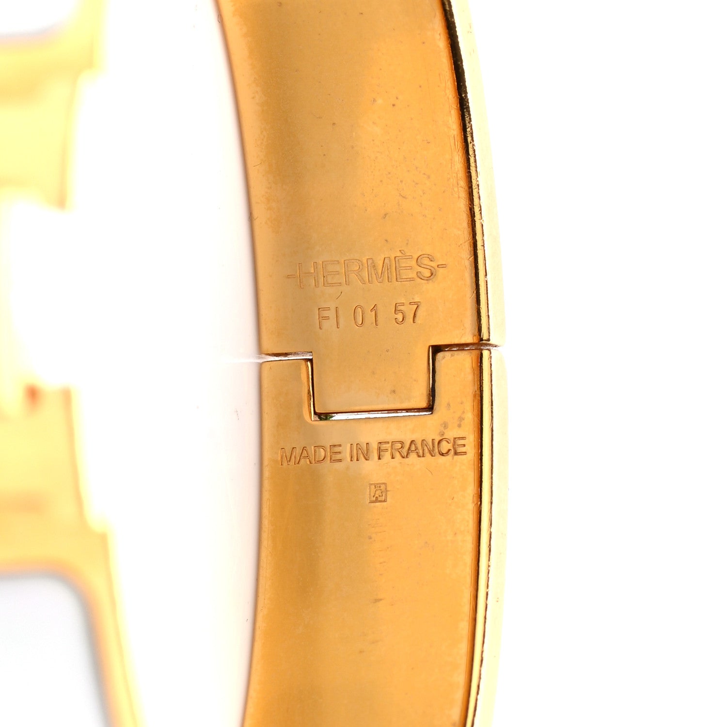 Hermes Enamel Narrow Clic Clac H Bracelet PM White 4 of 4