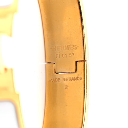 Hermes Enamel Narrow Clic Clac H Bracelet PM White 4 of 4