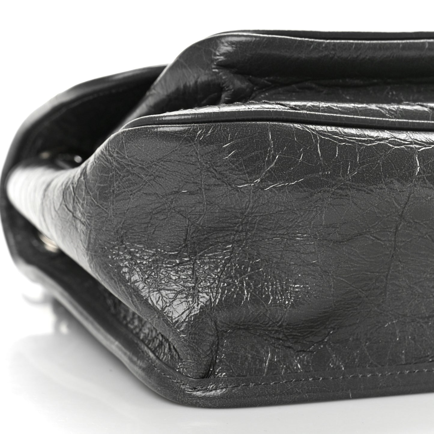 Crinkled Calfskin Matelasse Monogram Medium Niki Chain Satchel Storm
