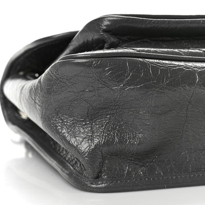 Saint Laurent Crinkled Calfskin Matelasse Monogram Medium Niki Chain Satchel Storm 7 of 8