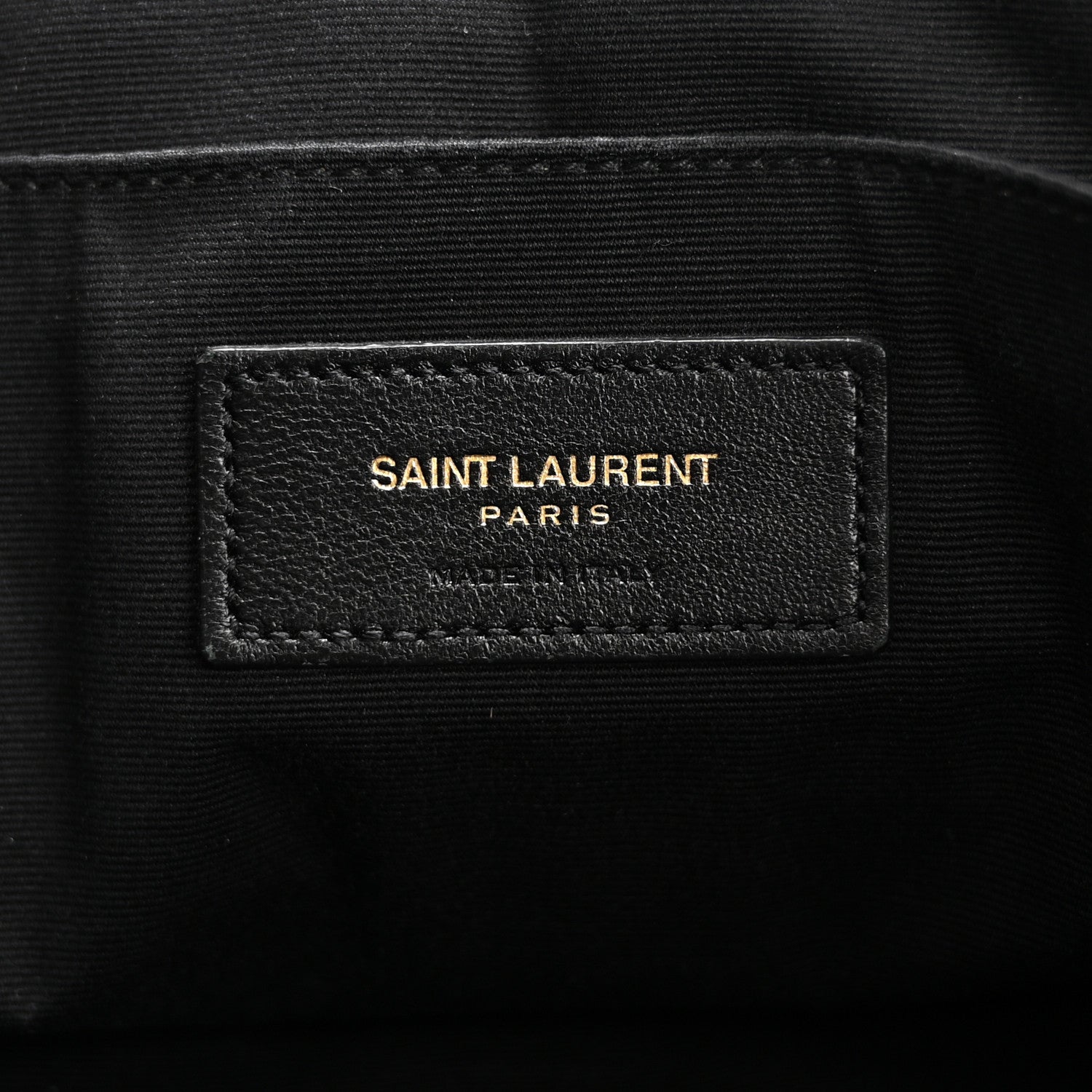 Saint Laurent Calfskin Matelasse Chevron Monogram Document Holder Black 6 of 9