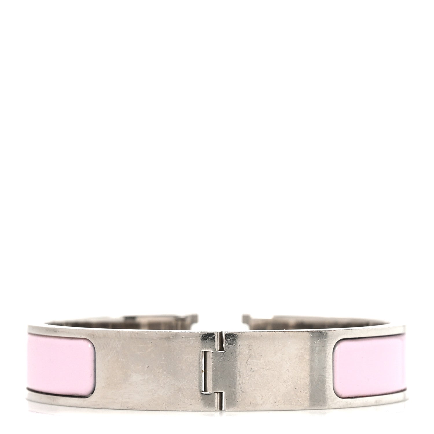 Hermes Enamel Narrow Clic Clac H Bracelet PM Rose Candeur 3 of 5