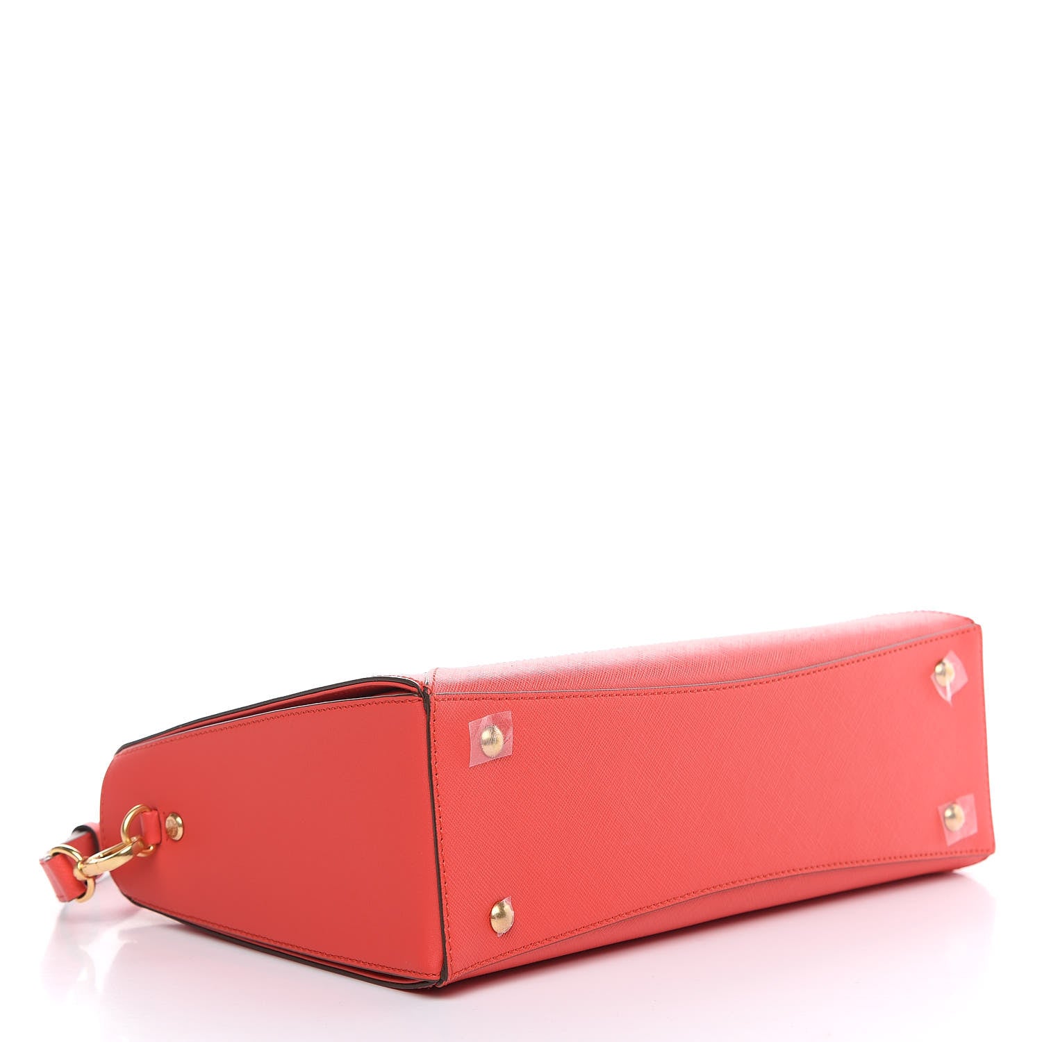 MCM Saffiano Nuovo Tote Hot Coral 4 of 10