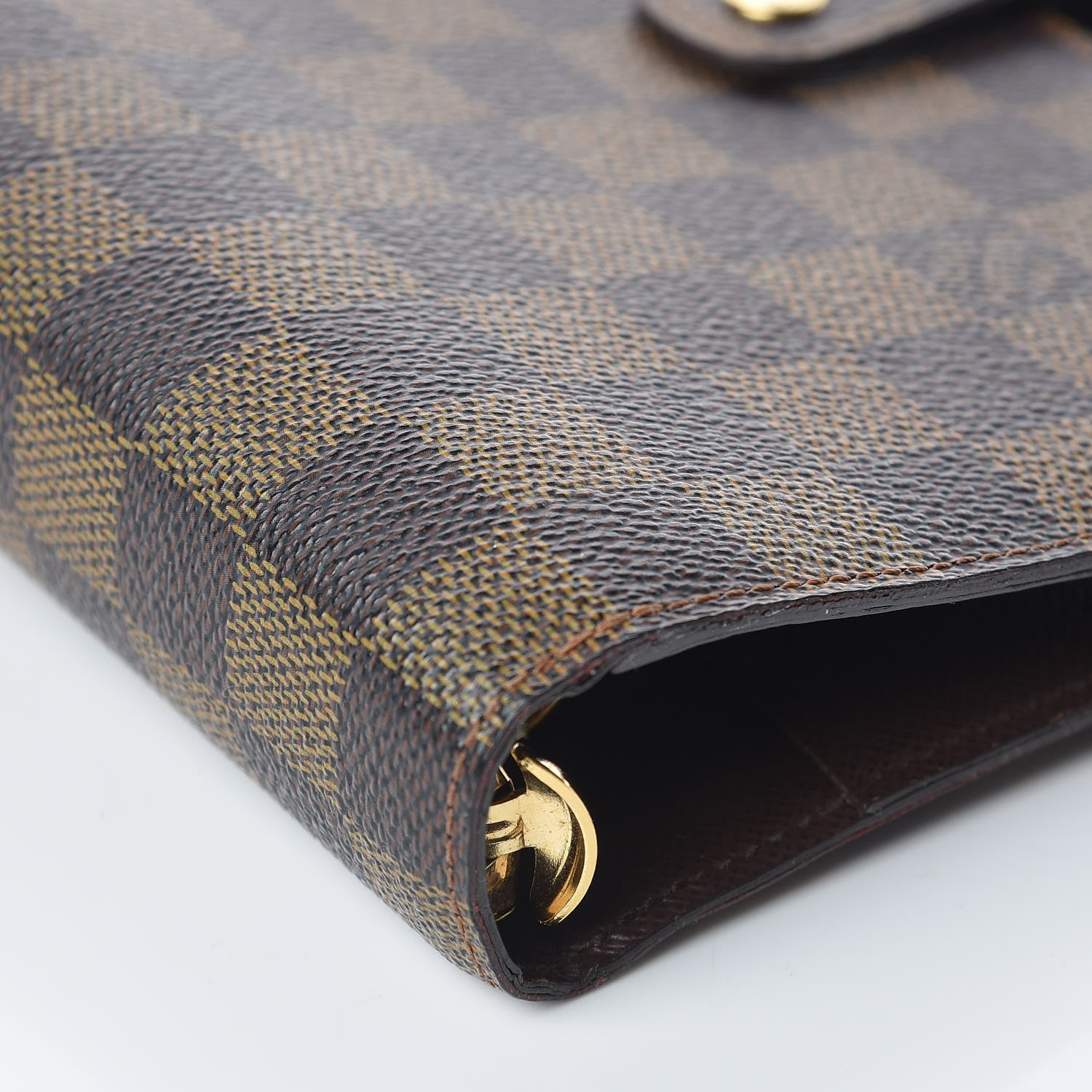 Louis Vuitton Damier Ebene Medium Ring Agenda Cover 5 of 15
