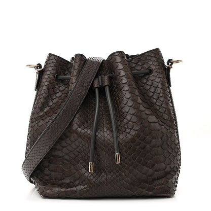 Proenza Schouler Snakeskin Medium Bucket Bag Brown 1 of 15