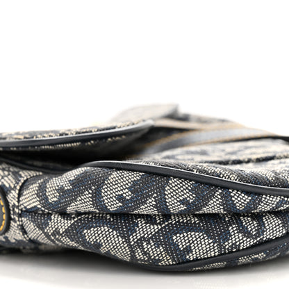 Christian Dior CHRISTIAN DIOR Monogram Saddle Bag Blue 9 of 13