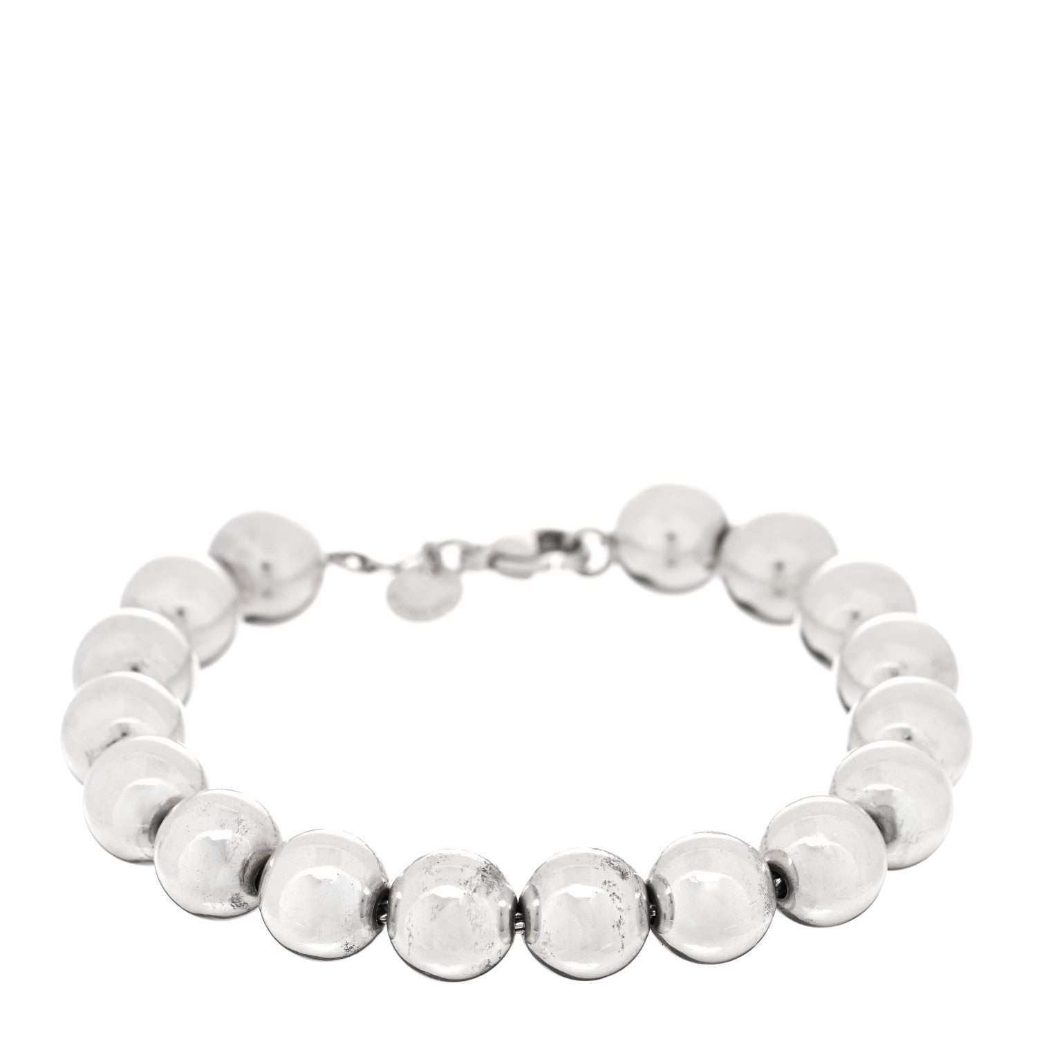 Tiffany Sterling Silver 10mm HardWear Ball Bracelet 1 of 3