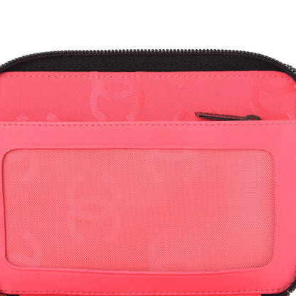 Chanel Calfskin Quilted Cambon Zip Around Makeup Pouch Black White 6 of 10