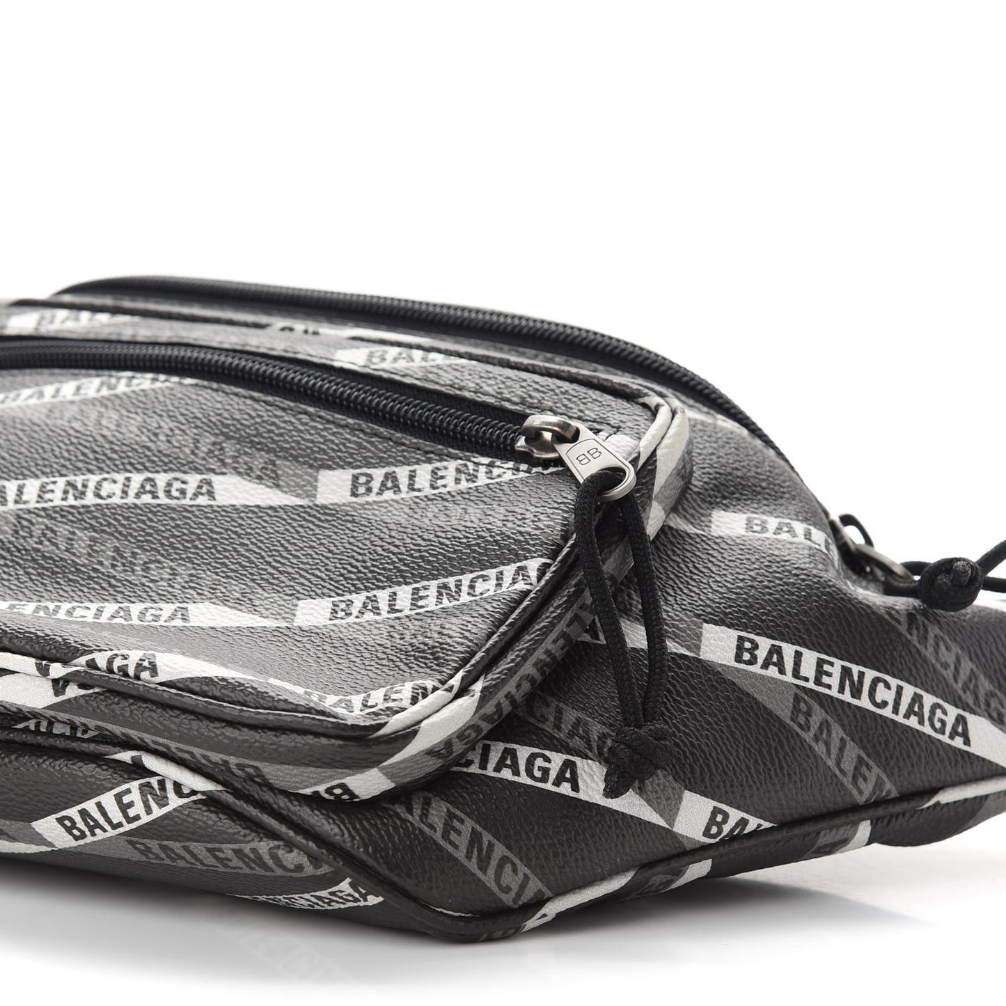 Coated Canvas Losange Monogram Explorer Belt Bag Black Grey