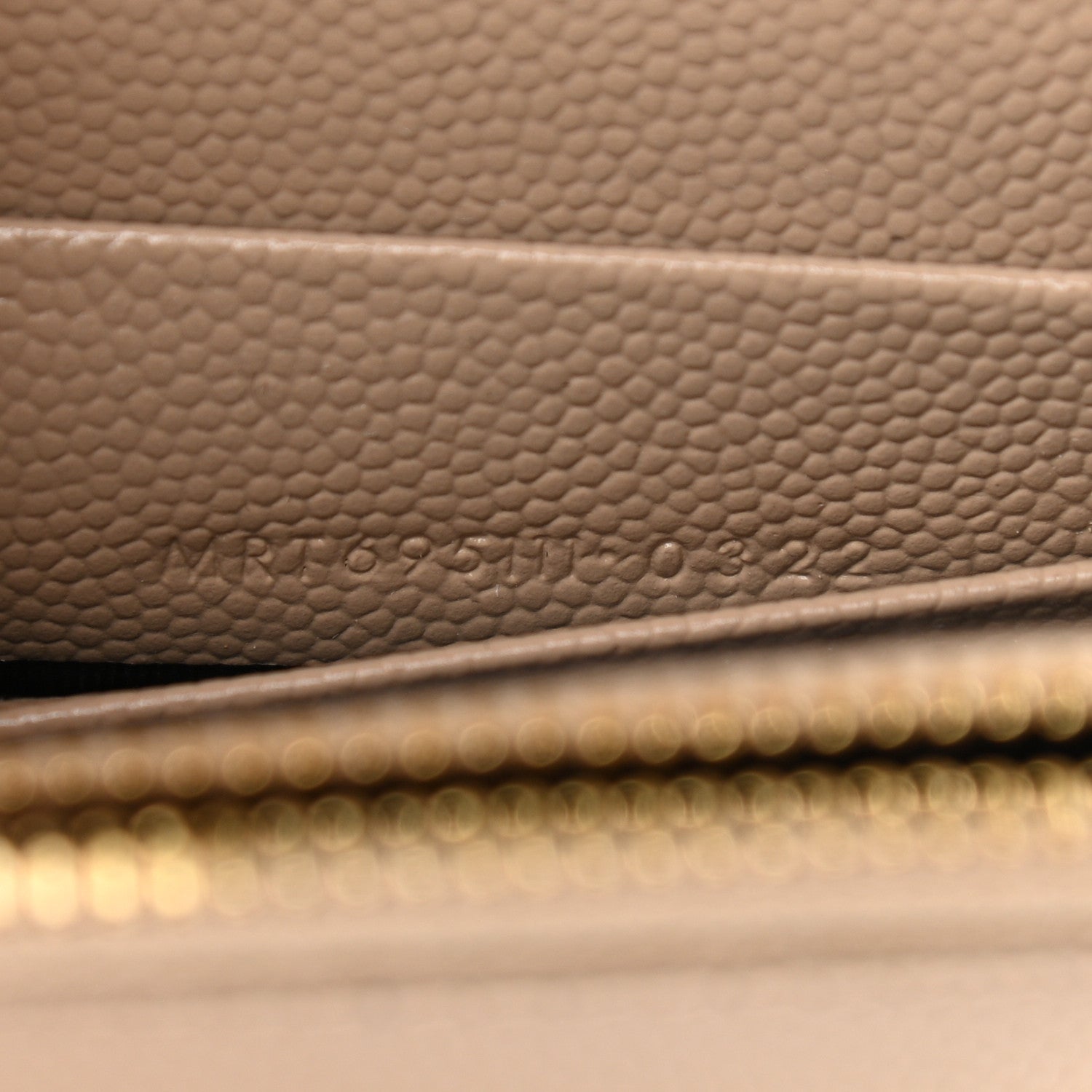 Saint Laurent Grain De Poudre Classic Monogram Kate Tassel Chain Wallet Dark Beige 7 of 11