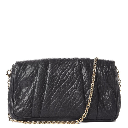 Fendi Crinkled Lambskin Mia Pochette Black 3 of 9