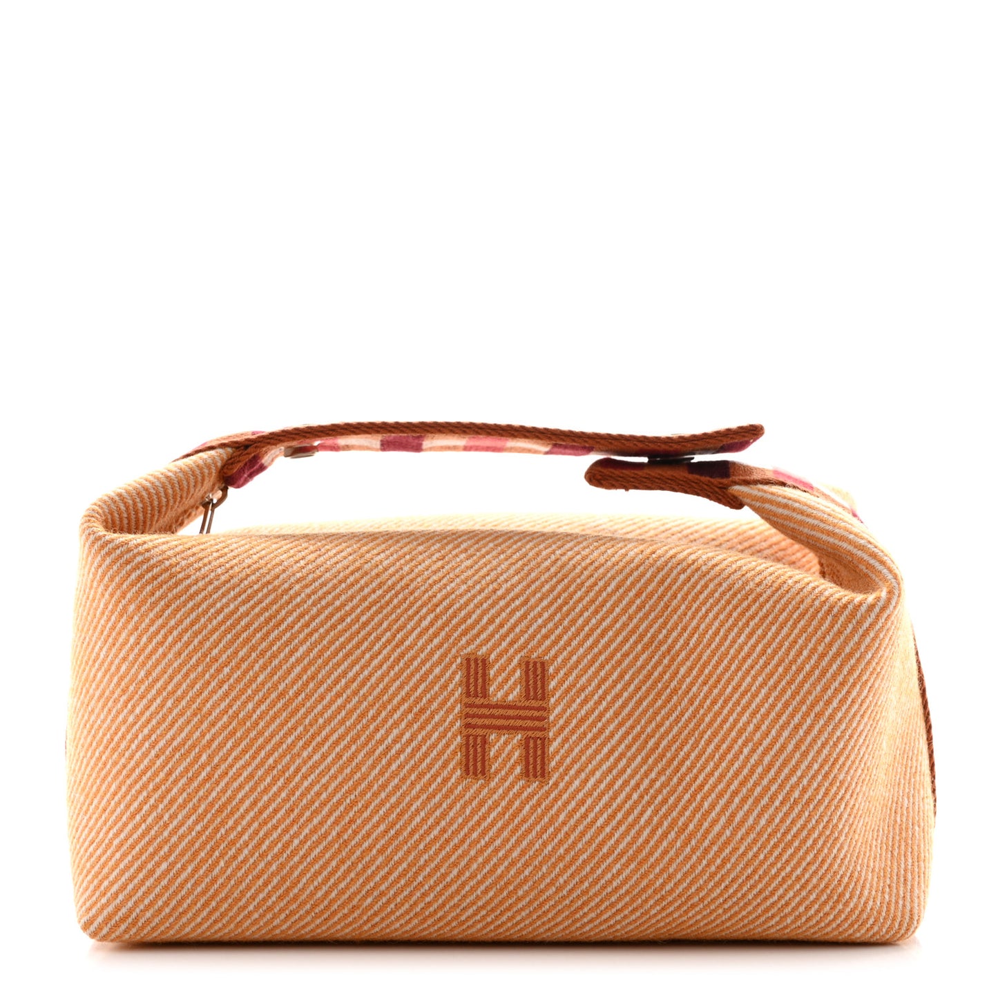 Merino Wool Small Au Carre Bride-A-Brac Pouch Fauve