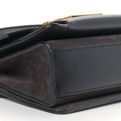 Givenchy Goatskin Suede Mini GV3 Shoulder Bag Black 8 of 11