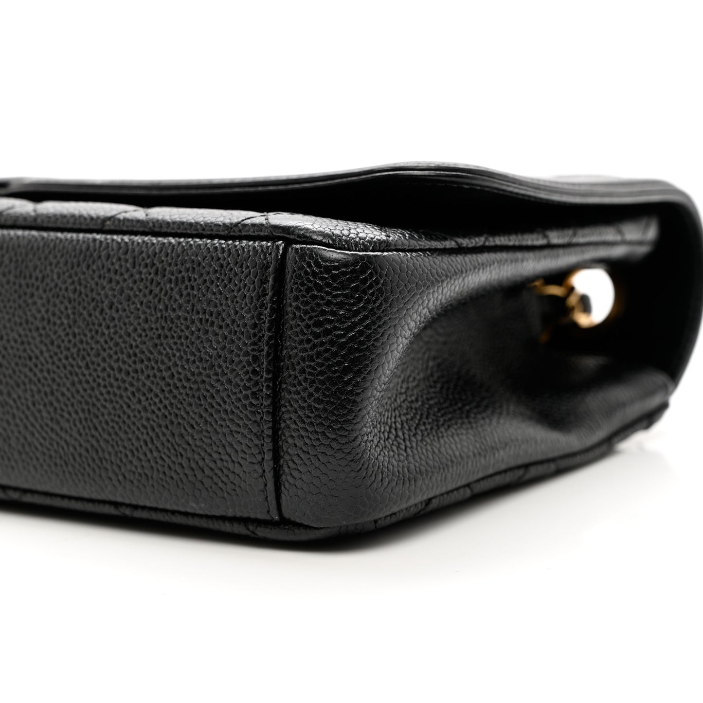 Caviar Quilted Medium CC Filigree Flap Black