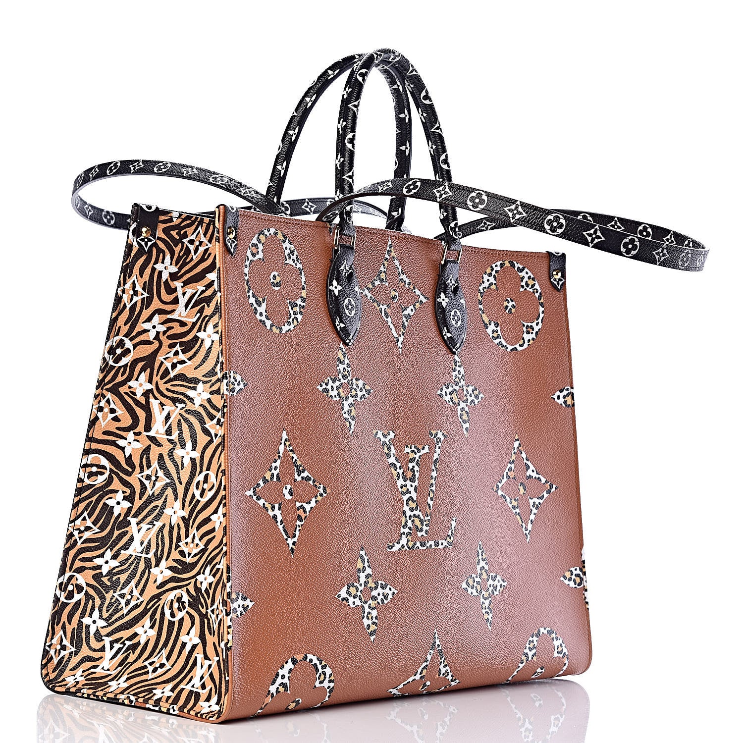 Louis Vuitton Monogram Giant Jungle Onthego GM Black 3 of 10