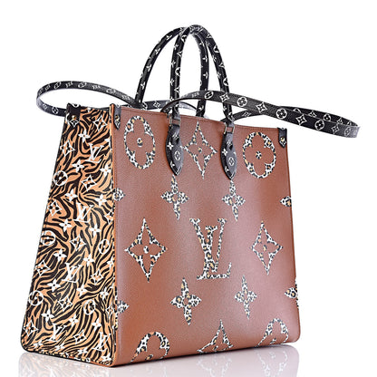 Louis Vuitton Monogram Giant Jungle Onthego GM Black 3 of 10